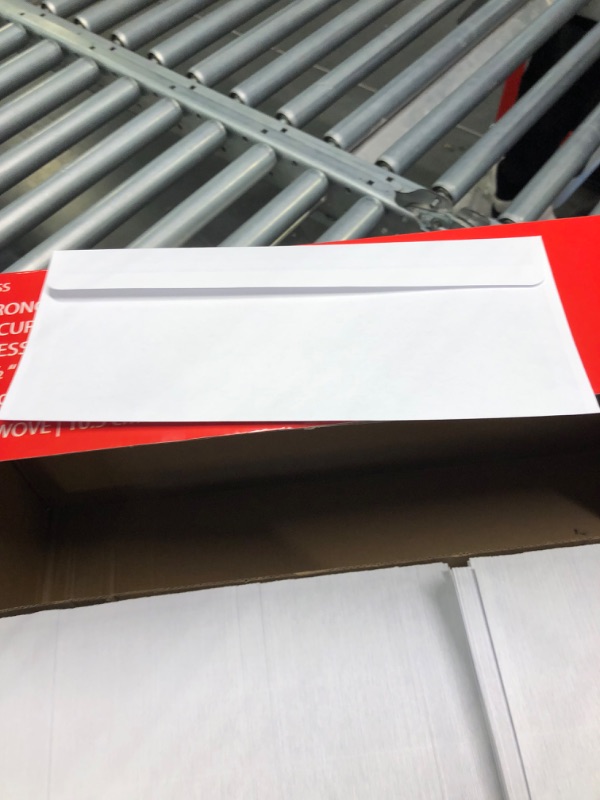 Photo 1 of 1000#10 Envelopes Letter Size - Self Seal Security Mailing Envelopes -Business White Tinted Peel and Seal -Pack Windowless, Legal Size Regular Plain Envelopes 4-1/8 x 9-1/2 Inches - 24 LB 1,000 Count