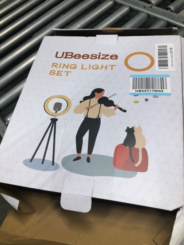 Photo 2 of UBeesize 12’’ Ring Light with Tripod, Selfie Ring Light with 62’’ Tripod Stand, Light Ring for Video Recording?Live Streaming(YouTube, Instagram, TIK Tok), Compatible with Phones, Cameras and Webcams