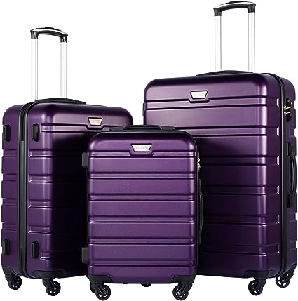 Photo 1 of Coolife Luggage 3 Piece Set Suitcase Spinner Hardshell Lightweight TSA Lock
