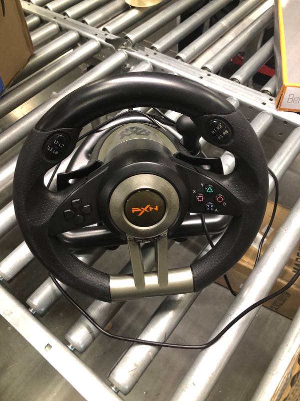 Photo 1 of PXN Racing Wheel - Gaming Steering Wheel for PC, V3II 180 Degree Driving Wheel Volante PC Universal Usb Car Racing with Pedal for PS4, PC, Xbox One, Xbox Series S/X, PS3
