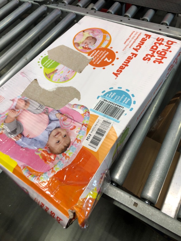 Photo 1 of Bright Starts Fanciful Fantasy Unicorn 3-Point Harness Vibrating Baby Bouncer with -Toy bar