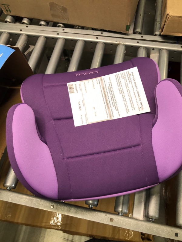 Photo 3 of Cosco Topside Booster Car Seat - Easy to Move, Lightweight Design (Grape), 1 Count (Pack of 1)