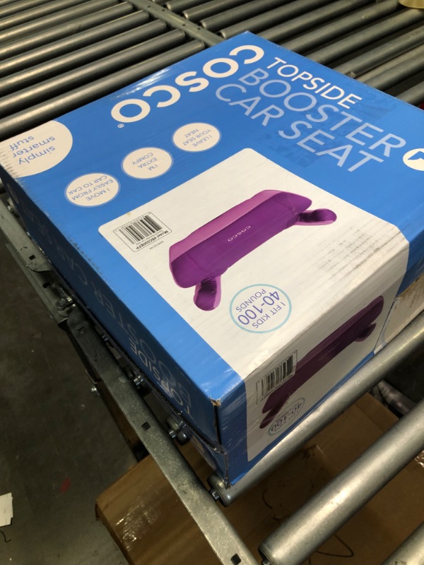 Photo 2 of Cosco Topside Booster Car Seat - Easy to Move, Lightweight Design (Grape), 1 Count (Pack of 1)