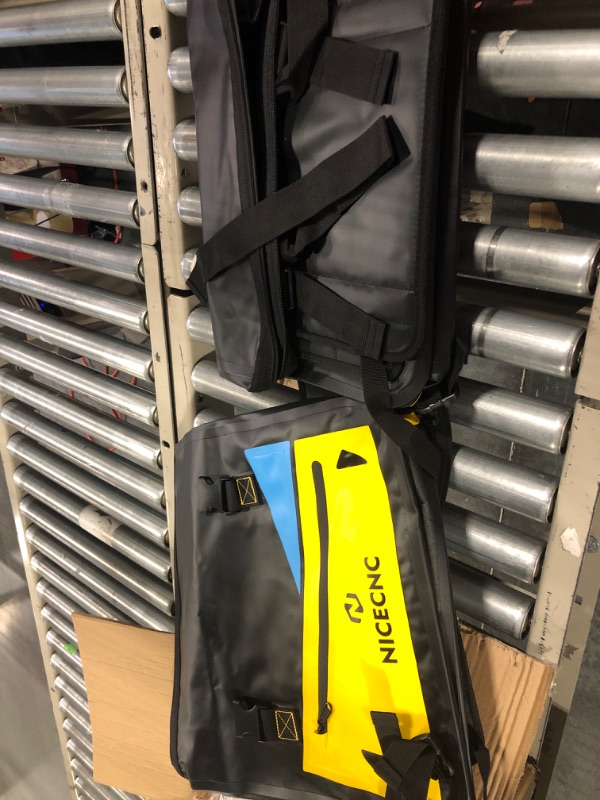 Photo 1 of NICECNC Motorcycle Saddle Bags, IPX6 Waterproof Motorcycle Luggage Saddlebags, 55L Motorbike Side Travel Bags, No Sagging Reinforced Bottom Compatible with Harley Honda Suzuki Yamaha BMW Yellow 2PCS