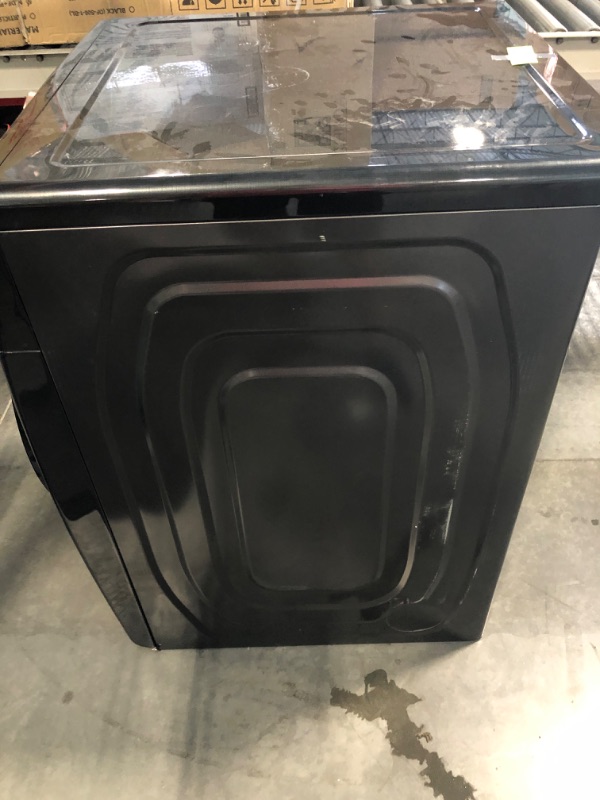 Photo 6 of Samsung 7.5-cu ft Stackable Steam Cycle Smart Electric Dryer (Brushed Black) ENERGY STAR ( Model # DVE50BG8300V )