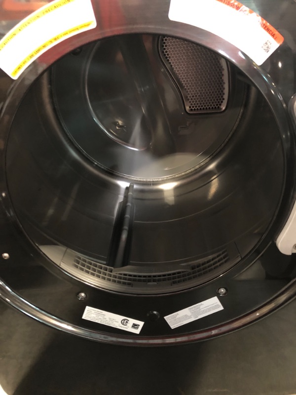 Photo 4 of Samsung 7.5-cu ft Stackable Steam Cycle Smart Electric Dryer (Brushed Black) ENERGY STAR ( Model # DVE50BG8300V )