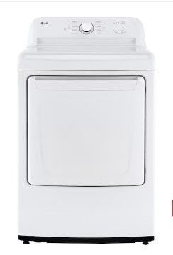 Photo 1 of LG 7.3-cu ft Electric Dryer (White) ENERGY STAR ( Model #DLE6100W )