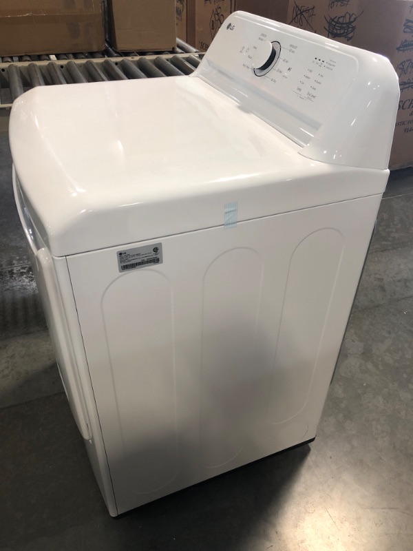 Photo 5 of LG 7.3-cu ft Electric Dryer (White) ENERGY STAR ( Model #DLE6100W )