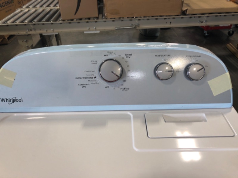 Photo 7 of ***POWER CORD DOES NOT COME WITH  AND DOES NOT TURN ON*** Whirlpool 7-cu ft Electric Dryer (White) ( Model #WED4815EW )