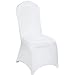 Photo 2 of YOUR CHAIR COVERS - Stretch Spandex 5 ft Round Table Cover White, Stretch Tablecloth