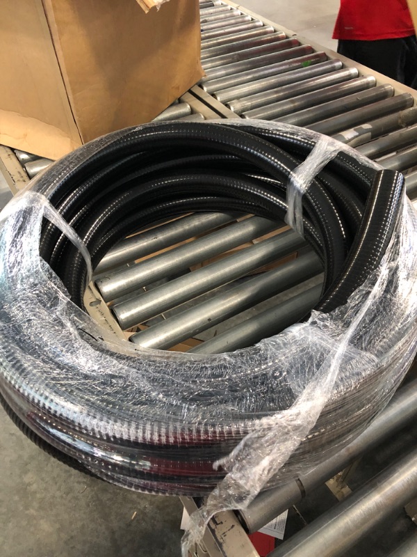 Photo 4 of Flexible PVC Pipe1.5" Dia Black PVC Pipe schedule 40,1.5" x50 feet Pool Hose,Spa Hose Tubing for Koi Ponds, Pond Tubing,Irrigation and Water Gardens,With 2PCS Stainless Steel Clamps 50FT