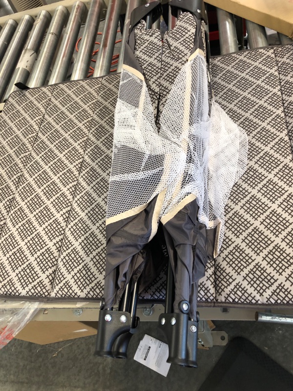 Photo 1 of Dream On Me Zoom Portable Playard in Dark Grey, Lightweight, Packable and Easy Setup Baby Playard, Breathable Mesh Sides and Soft Fabric - Comes with a Removable Padded Mat