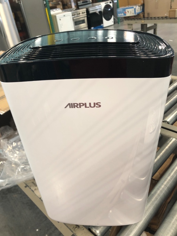 Photo 3 of AIRPLUS 2,000 Sq. Ft 30 Pints Dehumidifier for Home and Basements with Drain Hose(AP1907) 30 Pints A-Rounded