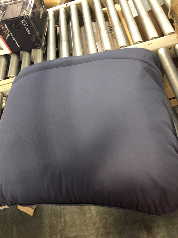 Photo 1 of AAAAAcessories Outdoor Deep Seat Cushions for Patio Furniture, Water-Resistant Replacement Patio Chair Cushions 24 x 24 x 5 inch, Navy Blue 1 Count (Pack of 1) Navy Blue