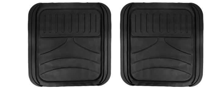 Photo 1 of Automotive Floor Mats  for All Weather Protection Universal Fit Heavy Duty Rubber fits Most Cars, SUVs, and Trucks, Trim to Fit FH Group F11313PINK