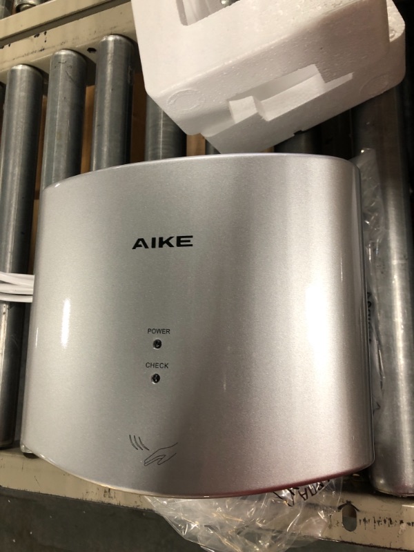 Photo 4 of AIKE Air Wiper Compact Hand Dryer 110V 1400W Silver (with 2 Pin Plug) Model AK2630