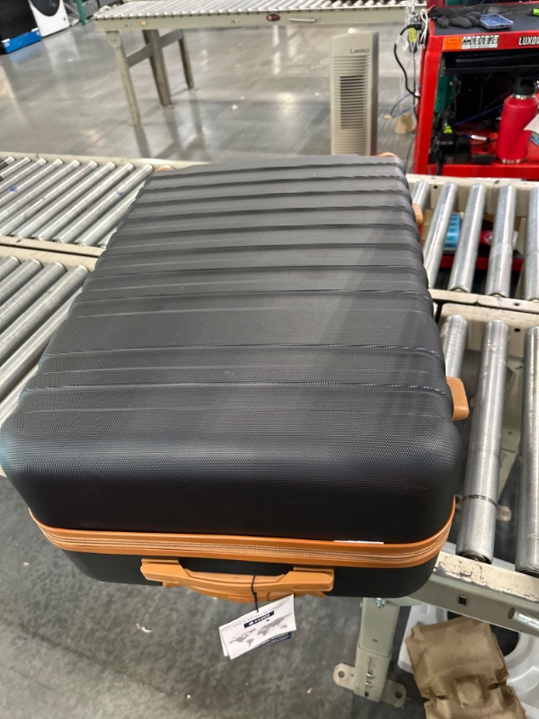 Photo 2 of Coolife Suitcase Set 3 Piece Luggage Set Carry On Travel Luggage TSA Lock Spinner Wheels Hardshell Lightweight Luggage Set(Black, 5 piece set) Black 5 piece set