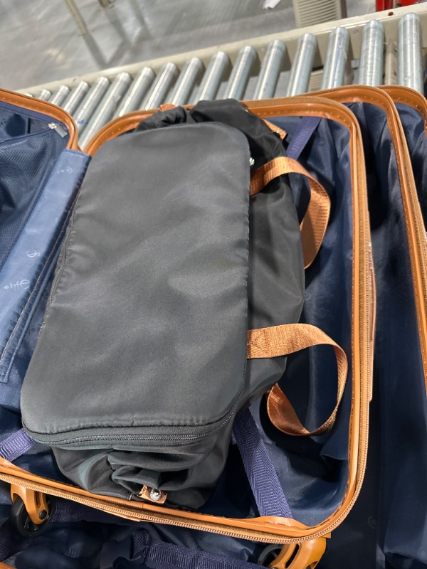 Photo 5 of Coolife Suitcase Set 3 Piece Luggage Set Carry On Travel Luggage TSA Lock Spinner Wheels Hardshell Lightweight Luggage Set(Black, 5 piece set) Black 5 piece set