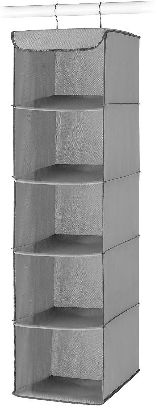 Photo 1 of 5 Section Closet Organizer - Hanging Shelves with Sturdy Metal Frame -2 pack