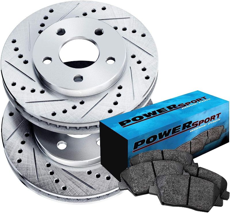 Photo 1 of PowerSport Rear Brakes and Rotors Kit |Rear Brake Pads| Brake Rotors and Pads| Ceramic Brake Pads and Rotors |fits 1992-1999 Toyota Camry, 1997-1999 Lexus ES300, 1999 Toyota Solara BLCR.44096.02