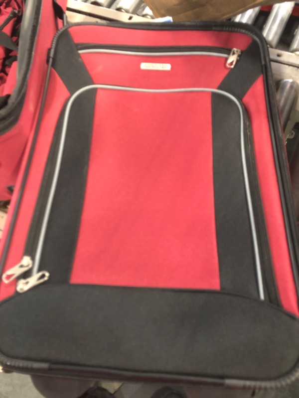 Photo 3 of American Tourister Fieldbrook XLT Softside Upright Luggage, Red/Black, 4-Piece Set (BB/DF/21/25) 4-Piece Set (BB/DF/21/25) Red/Black