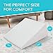 Photo 1 of AllSett Health Bed Wedge Pillow - 10 Inch Wedge Pillow for Sleeping with Memory Foam Top, Lower Back Pain Support Cushion
