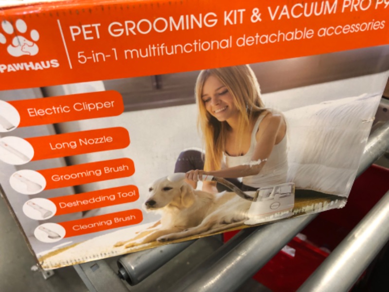 Photo 2 of PAWHAUS Dog Grooming Kit & Vacuum, Upgraded 5 in 1 Pet Grooming Tool with 3 Mode Powerful Suction, Rechargable Dog Clippers Trimmer, DeShedding Brush Hair Remover for Dogs Cats with 1.4L Dust Cup