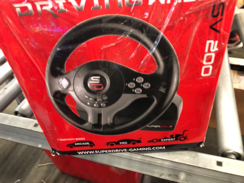 Photo 2 of Superdrive - racing Driving Wheel with pedals and gearshift paddles for nintendo Switch - Ps4 - Xbox One - PC - Ps3 SV200