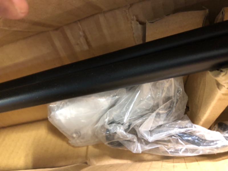 Photo 1 of Basics Room Darkening Curtain Rod - 48 inch to 88 inch, Black
