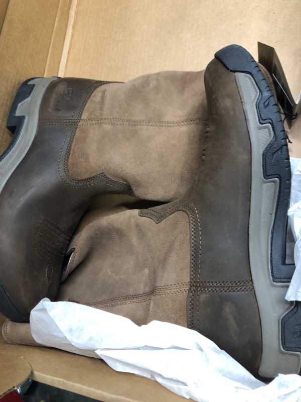 Photo 1 of Ariat Terrain Waterproof Hiking Boot – Men’s Leather Waterproof Outdoor Hiking Boots 11 Distressed Brown