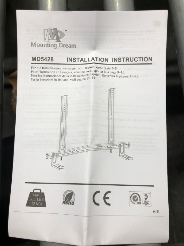 Photo 4 of Mounting Dream Soundbar Mount Sound Bar TV Bracket, Sound Bar Bracket for Soundbar with Holes/Without Holes, Non-Slip Base Holder Extends 3.4" to 6.1", Up to 20 LBS, Safe and Easy to Install MD5425