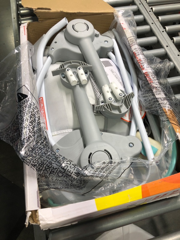 Photo 1 of Bright Starts Whimsical Wild Portable Compact Automatic Deluxe Baby Swing with Music and Taggies, Newborn and up