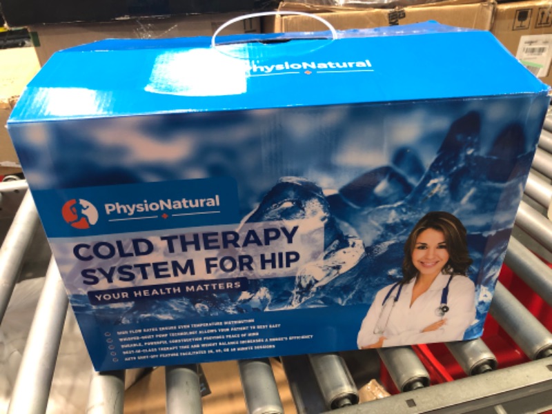 Photo 1 of Cold Therapy System with Universal Pad for Hip, Back or Knee — Post-Surgery Care, Back Surgeries, Spinal Fusion, Hip Replacement, Osteoarthritis, ACL, MCL, Swelling, Sprains — Cryotherapy Freeze Kit Universal Pad - Hip, Back, Knee