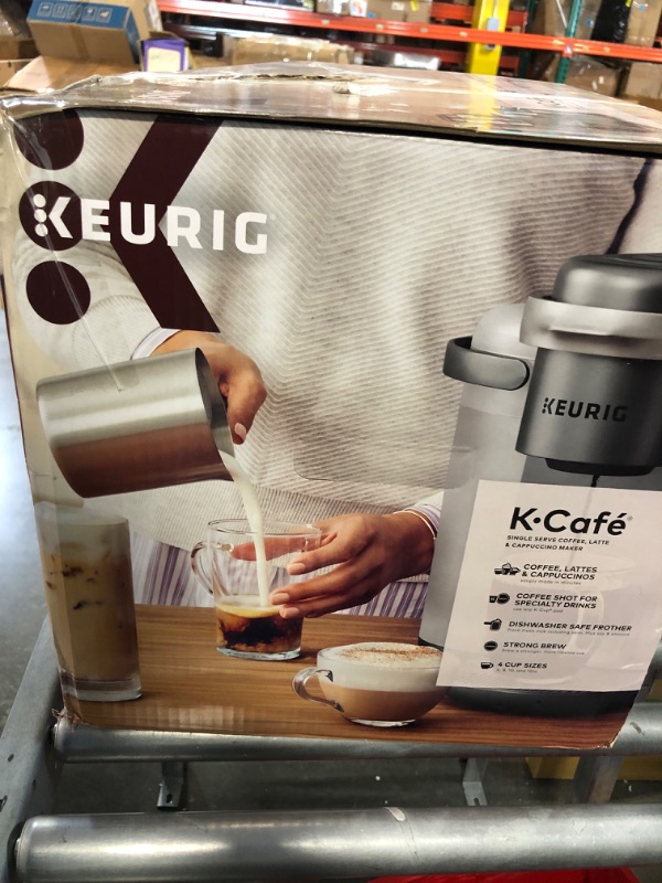 Photo 2 of Keurig K-Cafe Special Edition Single Serve K-Cup Pod Coffee, Latte and Cappuccino Maker, Comes with Dishwasher Safe Milk Frother, Shot Capability, Nickel