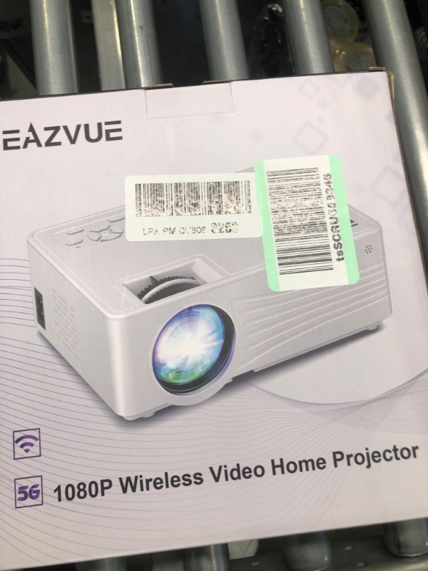 Photo 2 of Native 1080P Projector with 5G WiFi and Bluetooth 5.2, EAZVUE Mini Projector 400 ANSI Lumen, Portable Projector Compatible with TV Stick/Phone/PC/DVD/HDMI/AV/USB/SD, Outdoor Movie Projector