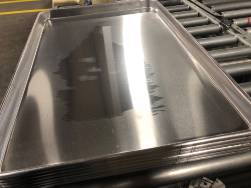 Photo 3 of 16 x 24 inch Aluminum Sheet Pan Commercial Bakery Equipment Cake Pans 12 Pack 12 16 x 24 Full Size