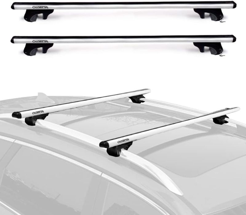 Photo 1 of Aluminum Universal 56'' Roof Rack Cross Bars, Existing Raised Side Rail with Gap - 198 lbs Load Capacity