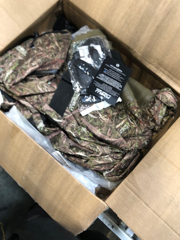 Photo 3 of Foxelli Chest Waders – Camo Hunting Fishing Waders for Men and Women with Boots, 2-ply Nylon/PVC Waterproof Bootfoot Waders 14 Camo