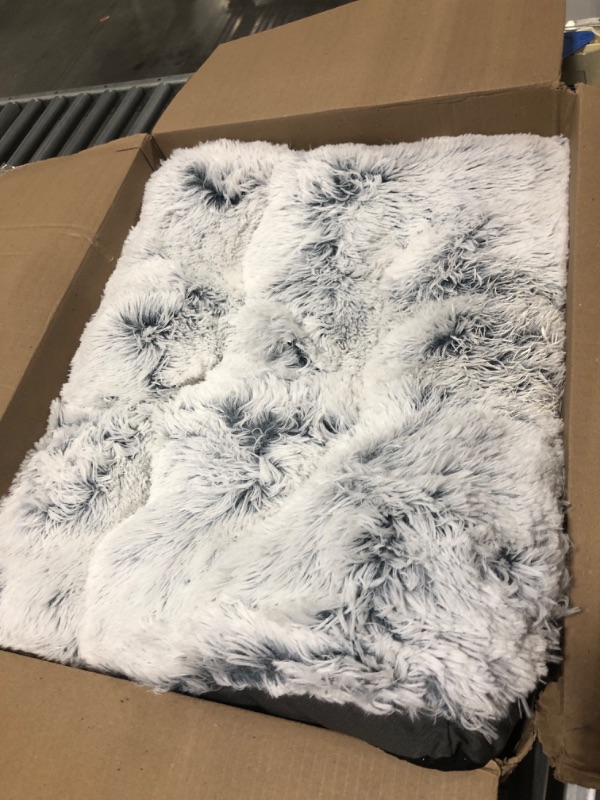 Photo 1 of DEBANG HOME Dog Mattress, Large Dog Bed for Large Dogs, Medium Dog Bed, Small Dog Bed,Soft and Comfortable Dog Bed, Washable Plush Dog cage mat M(30X20 in) Grey