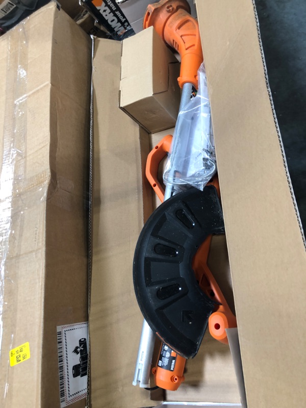 Photo 3 of Worx WG154 20V PowerShare 10" - 12" Cordless String Trimmer & Edger (Battery & Charger Included) & WA0004 (2) Replacement Trimmer Line for Select Cordless String Trimmers Trimmer String Trimmer + Trimmer Line