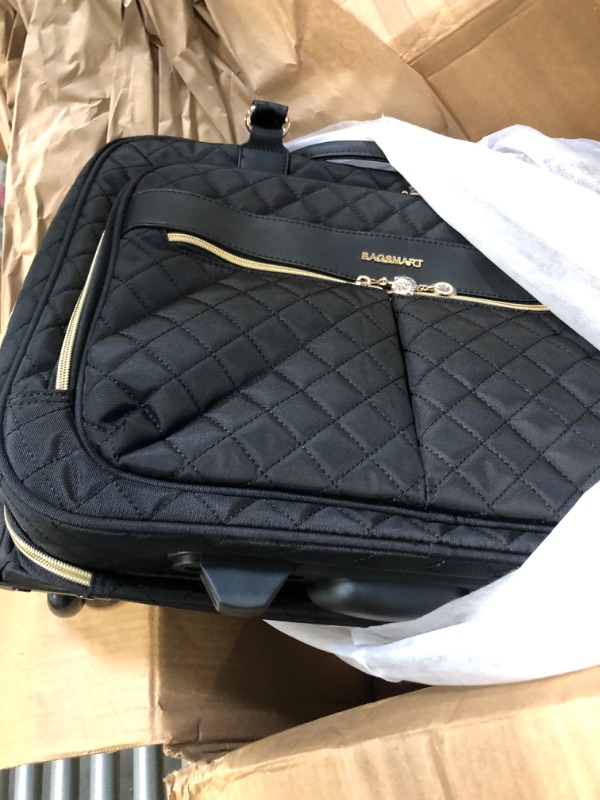 Photo 1 of BAGSMART Rolling Laptop Bag Women, Rolling Briefcase for Women, 17.3 Inch Laptop Bag with Wheels Computer Bag Rolling Laptop Case for Work Travel Business Black