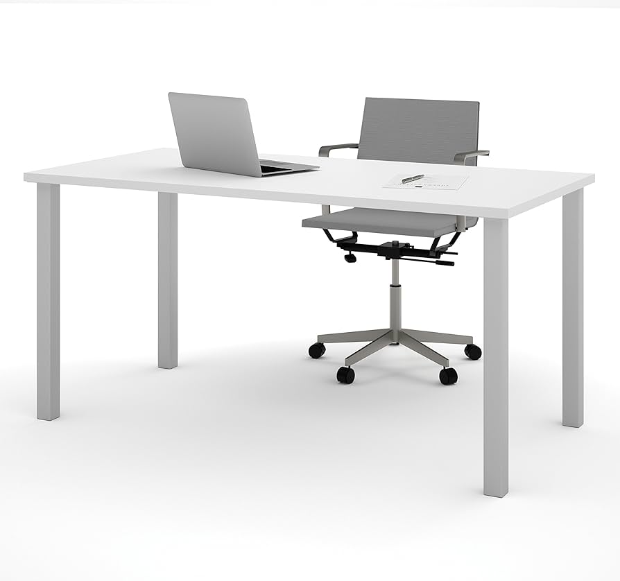 Photo 1 of Bestar 59x28.5" Universal table Desk White 59x28.5"