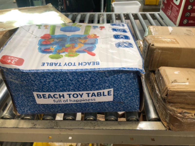 Photo 1 of Bennol Kids Sand Water Table Toys for Toddlers, 4 in 1 Outdoor Sand and Water Play Table Beach Toys for Kids Boys Girls, Water Activity Tables Summer Toys for Outside Backyard for Toddlers Age 3-5 4-in-1