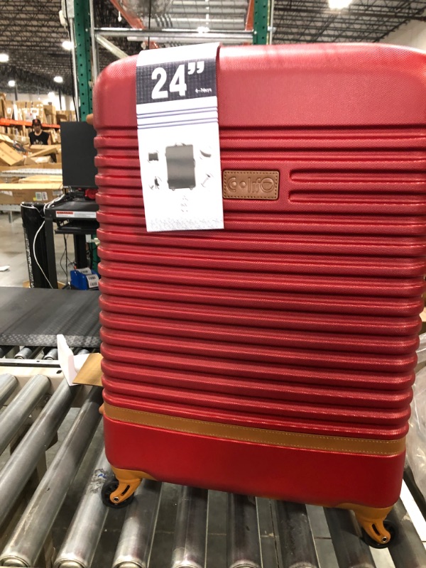 Photo 4 of Coolife Suitcase Set 3 Piece Luggage Set Carry On Travel Luggage TSA Lock Spinner Wheels Hardshell Lightweight Luggage Set(Red, 5 piece set) Red 5 piece set