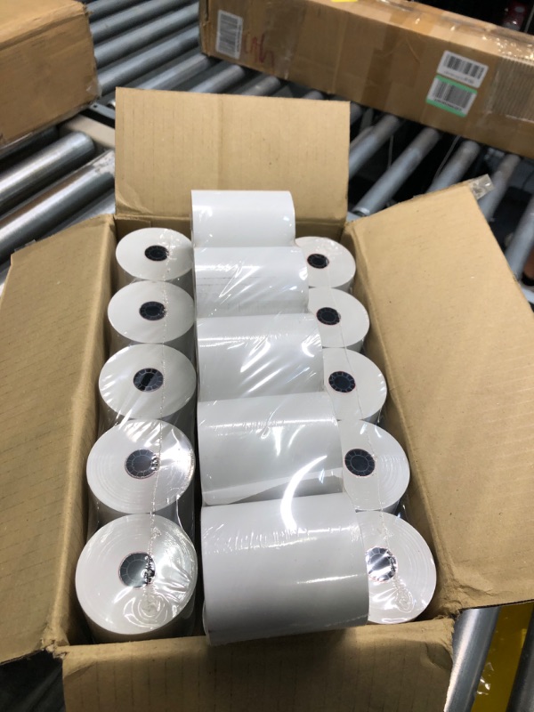 Photo 3 of (30 Rolls - 55 GSM) 3 1/8 x 230 Thermal Paper Receipt Rolls fits all Clover POS Cash Register Printers, Star Micronics SCP700 TSP100 TSP300 TSP400 from BuyRegisterRolls