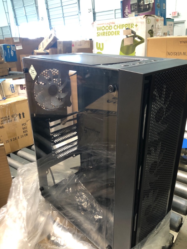 Photo 3 of GAMDIAS ATX Mid Tower Gaming Computer PC Case with Side Tempered Glass, 4X 120mm ARGB Case Fans and Sync with 5V RGB Motherboard and Excellent Airflow AURA GC2