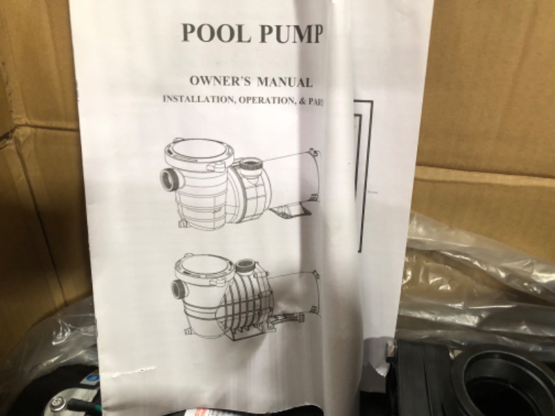 Photo 6 of ***NO POWER CORD*** Oswerpon Pool Pump Above Ground/Inground, 1.5 HP 5400GPH Powerful Selfpriming Pool Pumps for 15,000-31,000 Gallons Pools, Dual Voltage Swimming Pool Pump with Strainer Basket & Drain Plug

