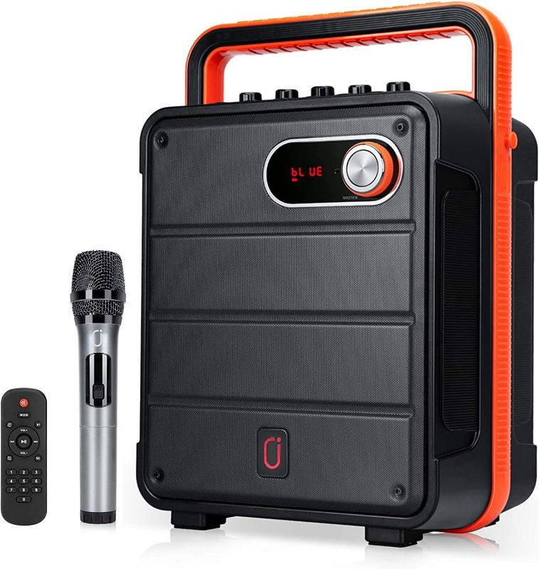 Photo 1 of JYX Portable Bluetooth Karaoke Machine, Microphone PA Speaker System with FM Radio, REC, TWS, Remote Control, Supports TF Card, USB, AUX in, for Home,Party, Event
