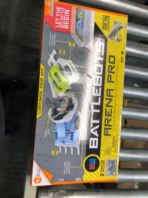 Photo 1 of HEXBUG BattleBots Arena Pro - Build Your Own Battle Bot with Arena Game Board and Accessories - Remote Controlled Toy for Kids - Batteries Included with Hex Bug Set
