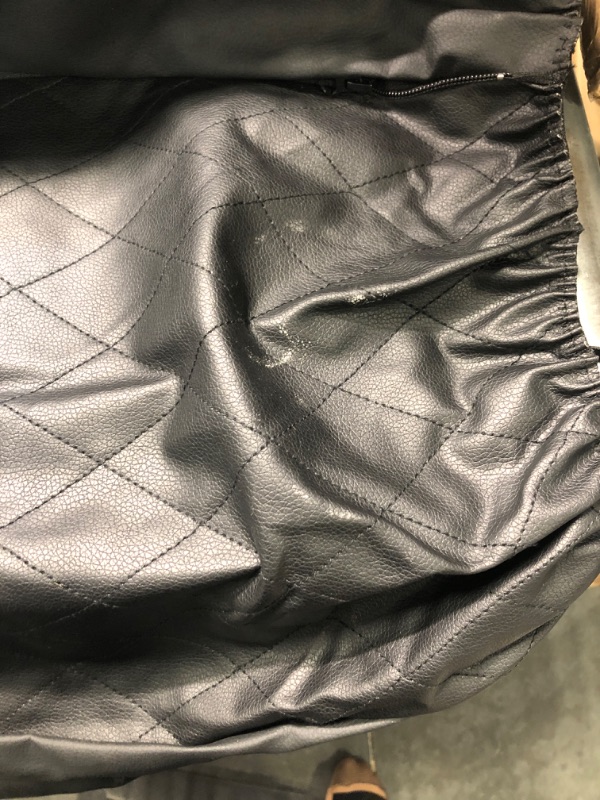 Photo 1 of HORSE KINGDOM Universal Faux Leather Car Seat Covers Full Set, Airbag Compatible, Breathable, Fit for Cars, Trucks, SUV (Full Set, Full Black) Black and Black Full Set